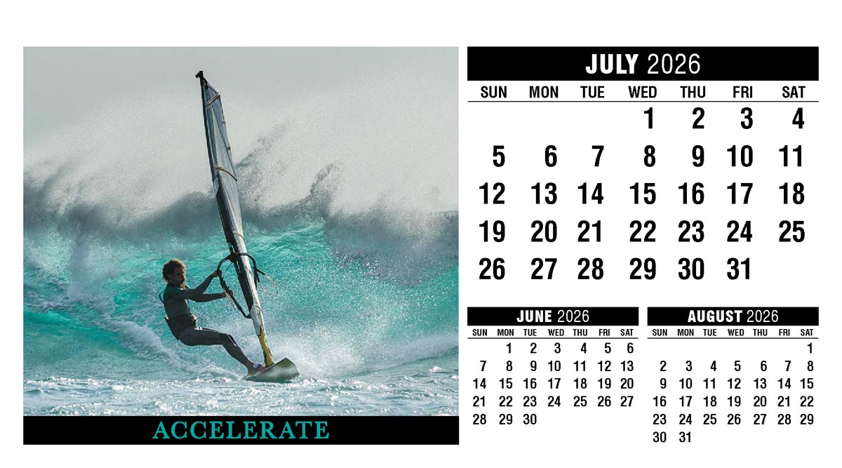 Galleria Motivation Promotional Desk Calendar - 2026